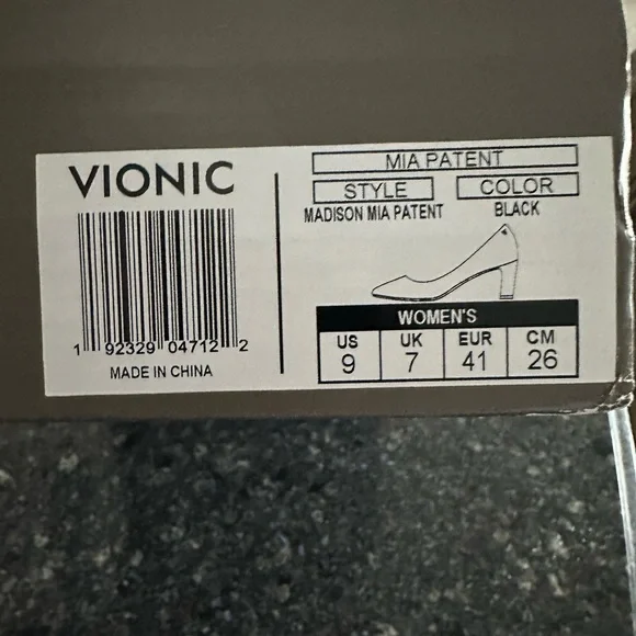 Vionic Mia Patent Leather pumps size 9 - Picture 6 of 7